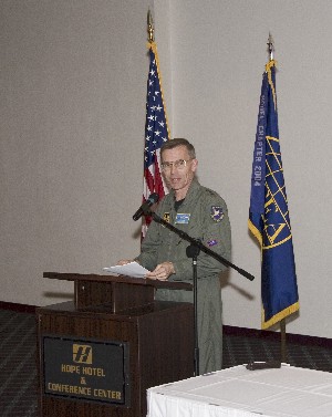 At the April meeting, Lt. Gen. John L. Hudson, USAF, commander, Aeronautical Systems Center, Wright-Patterson Air Force Base, Ohio, discusses his role as commander and program executive officer for aircraft procurement and modernization.